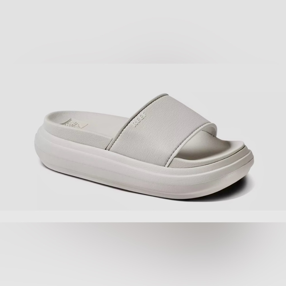 Reef Women's White Platform Slide Sandals
